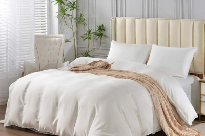 КПБ Elizabeth евро с двумя наволочками молоко